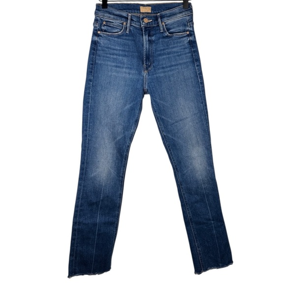 MOTHER Mid Rise Dazzler Ankle Fray 25 Opposites Attract Stretch Retail $238 - Picture 3 of 10